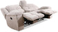 BUSTER - OPAL TAUPE MANUAL DUAL RECLINING CONSOLE LOVESEAT