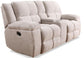 BUSTER - OPAL TAUPE MANUAL DUAL RECLINING CONSOLE LOVESEAT