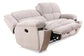 BUSTER - OPAL TAUPE MANUAL DUAL RECLINING SOFA