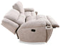 BUSTER - OPAL TAUPE MANUAL DUAL RECLINING SOFA