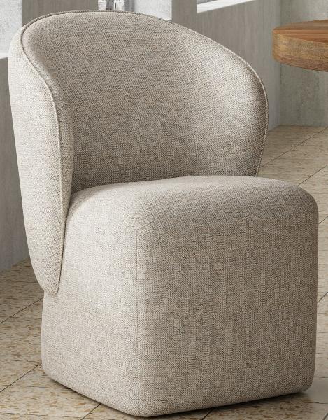 BONGO QUARTERMASTER LINEN DINING CHAIR (2/CTN - SOLD IN PAIRS)