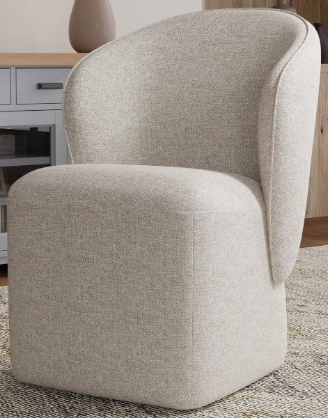 BONGO QUARTERMASTER LINEN DINING CHAIR (2/CTN - SOLD IN PAIRS)