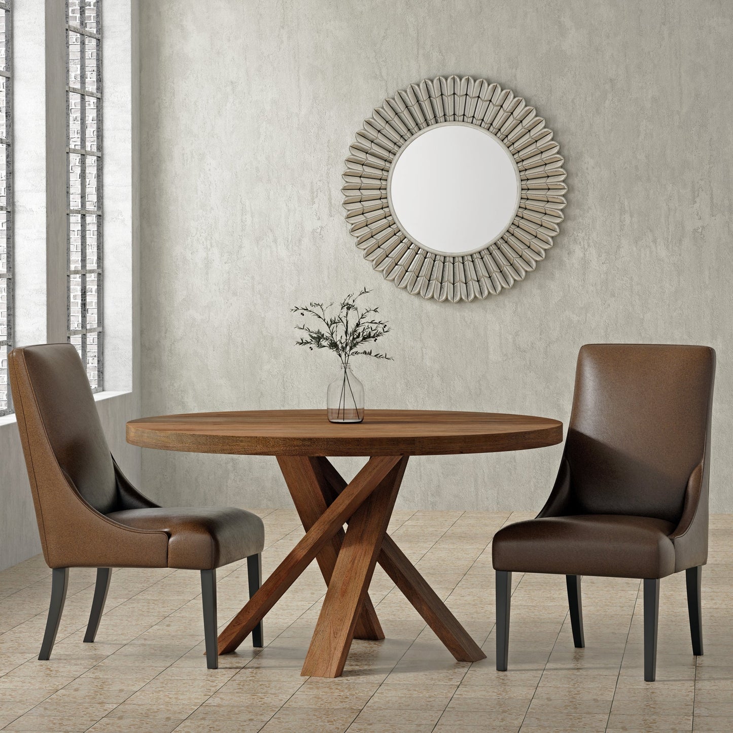 SIERRA COPLEY BROWN DINING CHAIR (2/CTN - SOLD IN PAIRS)