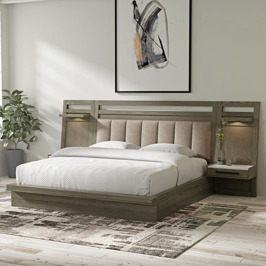 PURE MODERN BEDROOM QUEEN 5/0 PLATFORM WALL BED (1250HB/1250FB/125066R/52250P)