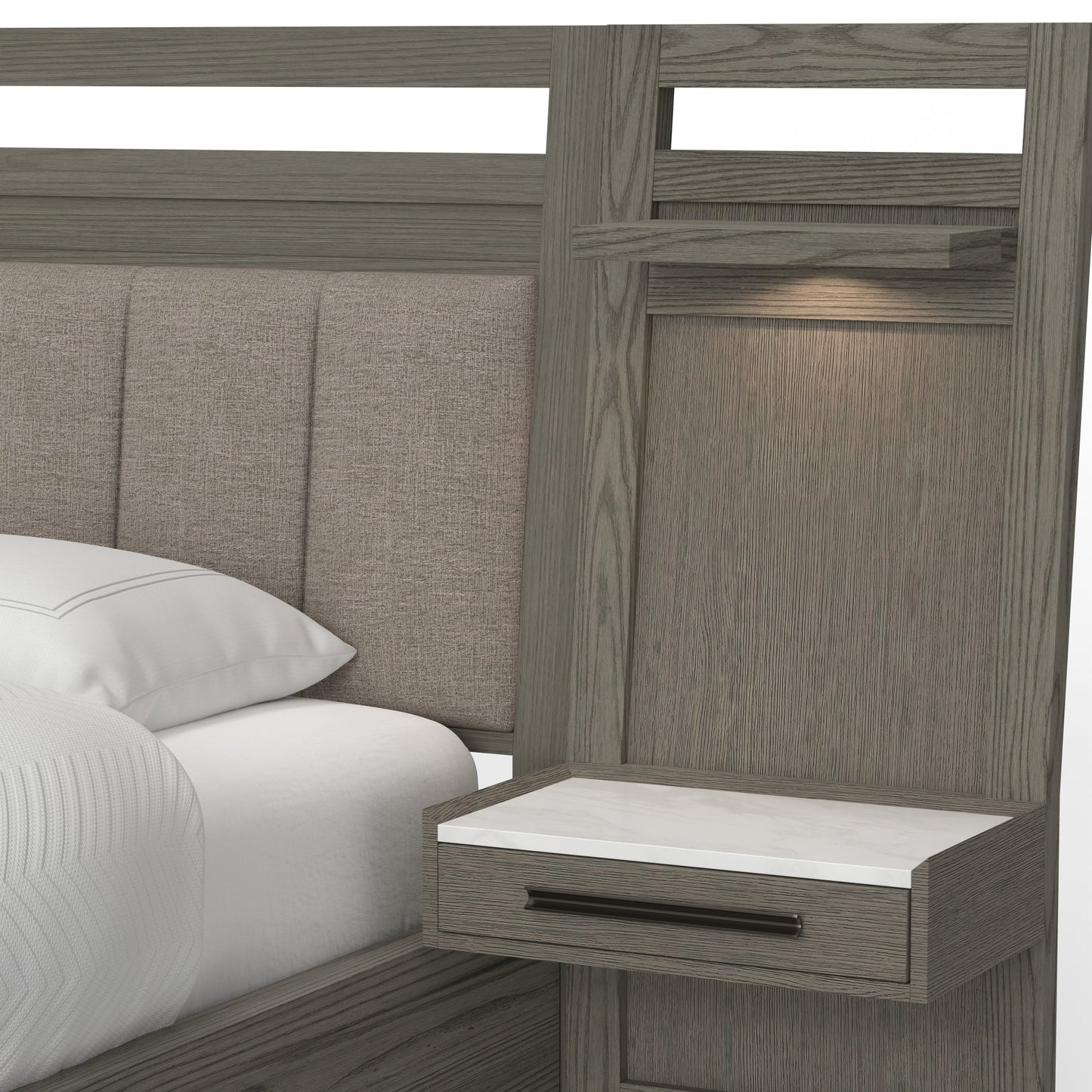 PURE MODERN BEDROOM QUEEN 5/0 PLATFORM WALL BED (1250HB/1250FB/125066R/52250P)