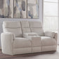 RADIUS - MEGA IVORY POWER GLIDER CONSOLE LOVESEAT