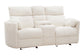 RADIUS - MEGA IVORY POWER GLIDER CONSOLE LOVESEAT