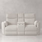 RADIUS - MEGA IVORY POWER GLIDER CONSOLE LOVESEAT