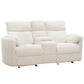 RADIUS - MEGA IVORY POWER GLIDER CONSOLE LOVESEAT