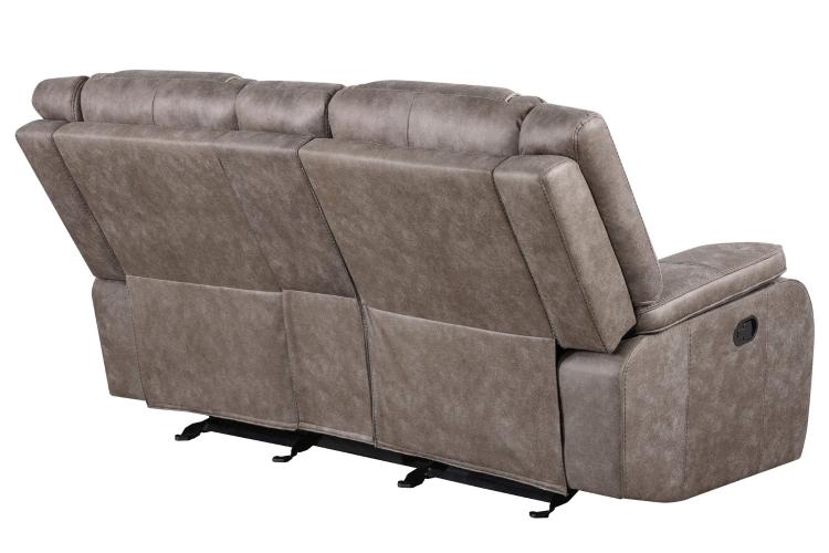 BLAKE - DESERT TAUPE MANUAL CONSOLE LOVESEAT