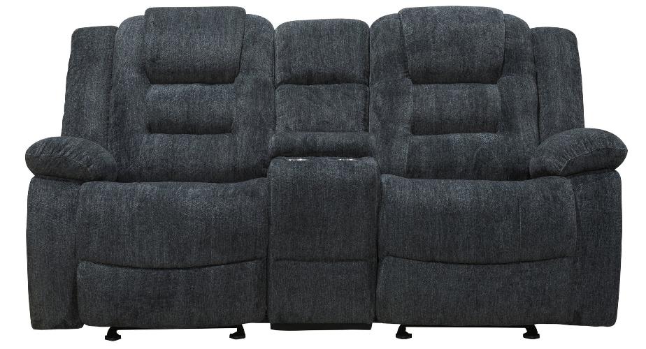 BOLTON - MISTY STORM MANUAL GLIDER CONSOLE LOVESEAT