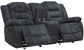 BOLTON - MISTY STORM MANUAL GLIDER CONSOLE LOVESEAT