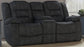 BOLTON - MISTY STORM MANUAL GLIDER CONSOLE LOVESEAT