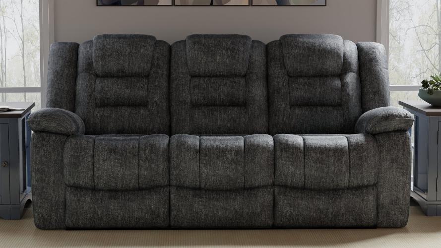 BOLTON - MISTY STORM MANUAL DUAL RECLINING SOFA