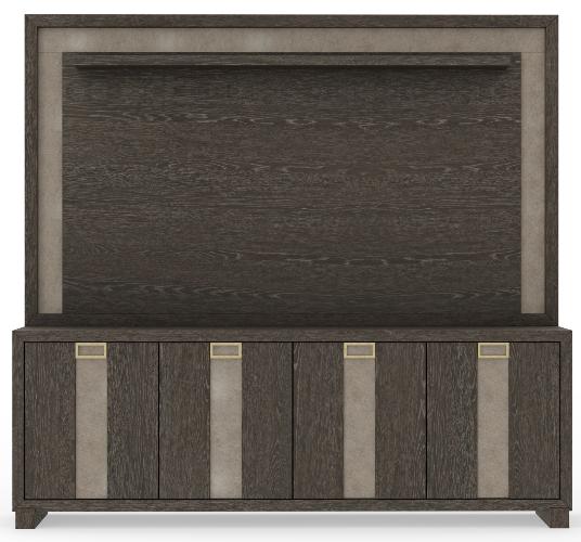 ASCENT 90 IN. TV CONSOLE WITH HUTCH AND BACK PANEL