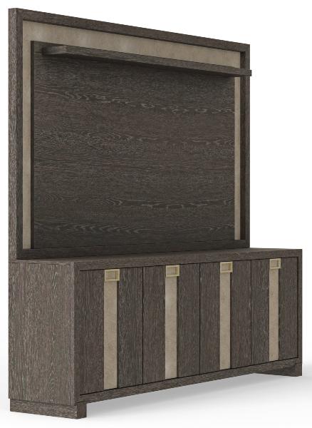 ASCENT 90 IN. TV CONSOLE WITH HUTCH AND BACK PANEL