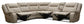 BLAKE - DESERT TAUPE 6PC MODULAR RECLINING SECTIONAL WITH CONSOLE