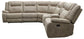 BLAKE - DESERT TAUPE 6PC MODULAR RECLINING SECTIONAL WITH CONSOLE