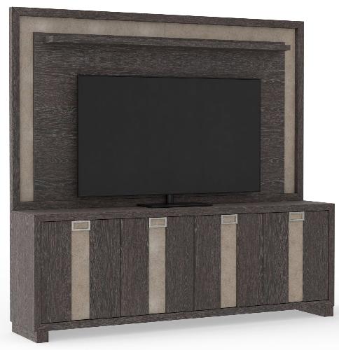 ASCENT 90 IN. TV CONSOLE WITH HUTCH AND BACK PANEL