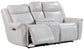 ATLANTIS - WHISPER IVORY POWER ZERO GRAVITY CONSOLE LOVESEAT