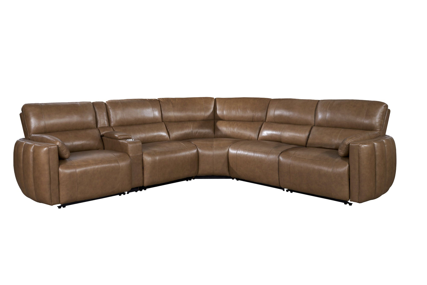 MODESTO - SABLE 6PC MODULAR POWER RECLINING SECTIONAL WITH POWER ADJUSTABLE HEADRESTS