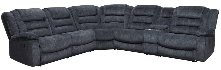 BOLTON - MISTY STORM 6PC MODULAR RECLINING SECTIONAL