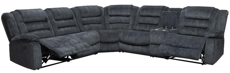 BOLTON - MISTY STORM 6PC MODULAR RECLINING SECTIONAL