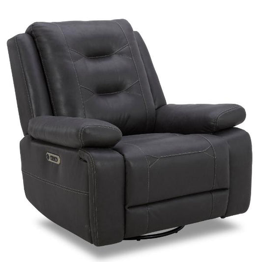 CALDWELL - TAHOE CHARCOAL POWER SWIVEL GLIDER RECLINER