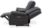 CALDWELL - TAHOE CHARCOAL POWER CONSOLE LOVESEAT