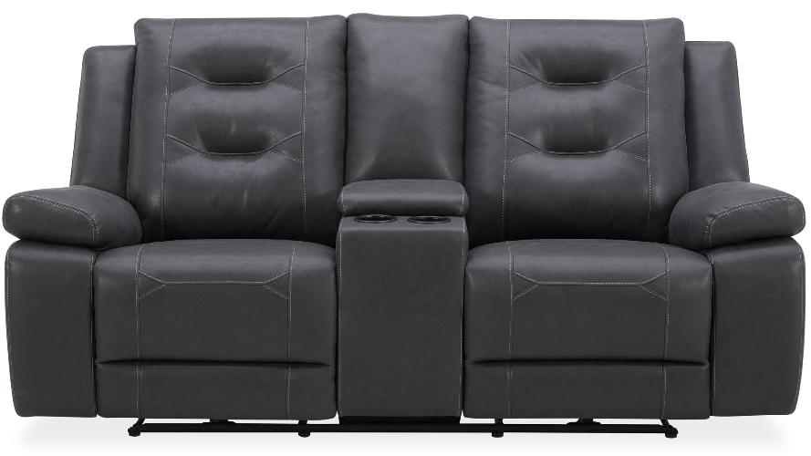 CALDWELL - TAHOE CHARCOAL POWER CONSOLE LOVESEAT