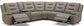 CALDWELL - TAHOE FOG 6PC MODULAR POWER RECLINING SECTIONAL