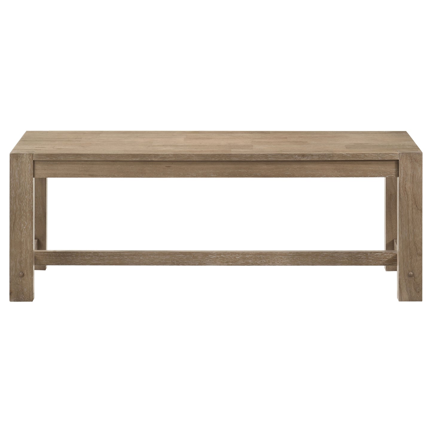 Scottsdale Wood Trestle Base Dining Bench Washed Brown