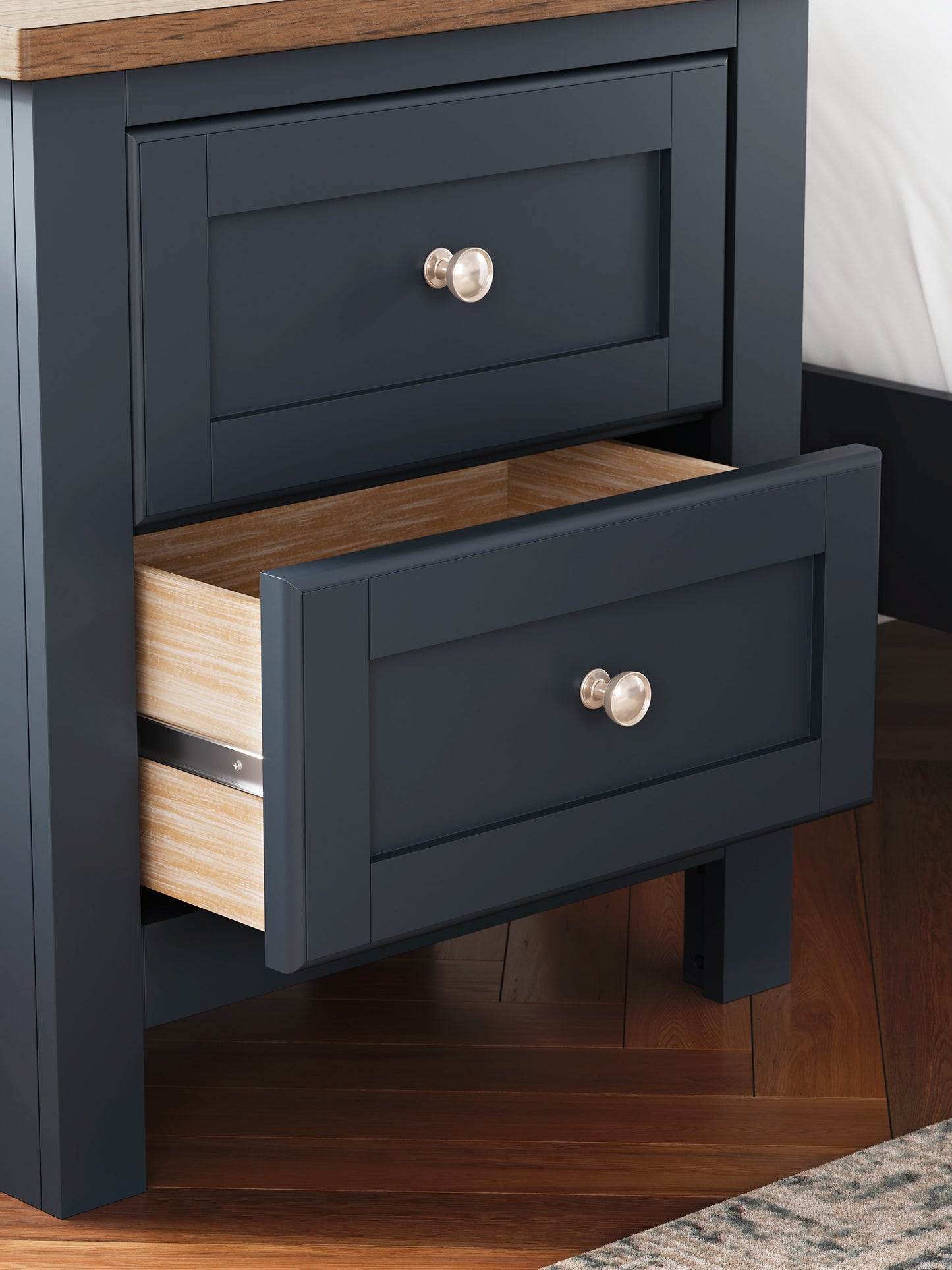 Ashley Express - Landocken Twin Panel Bed with Nightstand