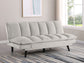 Laredo Upholstered Tufted Convertible Sofa Bed Light Grey