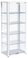 Aero 5-shelf Display Curio Cabinet with LED Lighting White