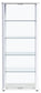 Aero 5-shelf Display Curio Cabinet with LED Lighting White