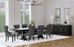 Florence 126-inch Extension Dining Table Distressed Black