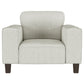 Deerhurst Upholstered Track Arm Tufted Accent Chair Greige