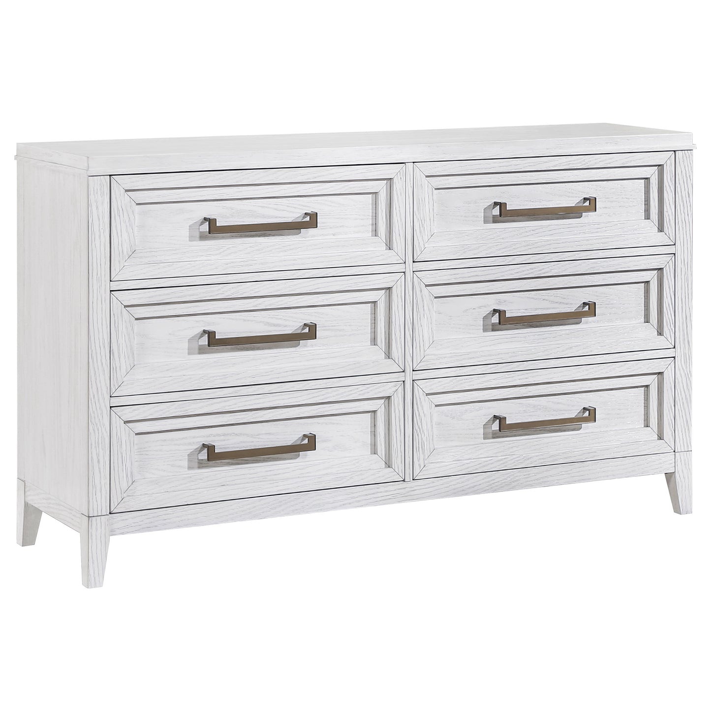 Marielle 6-drawer Bedroom Dresser Distressed White