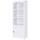 Laughlin 3-shelf Engineered Wood Media Tower White