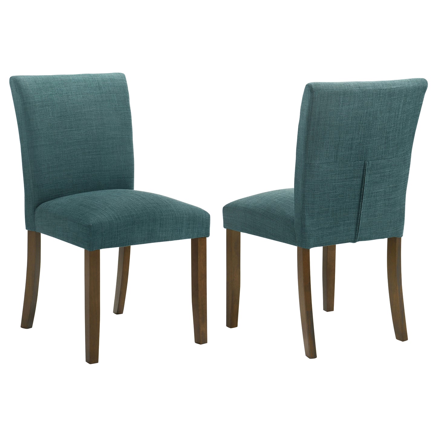 Cantley Upholstered Dining Side Chair Teal Blue (Set of 2)