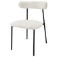 Anzio Boucle Upholstered Dining Side Chair White (Set of 2)