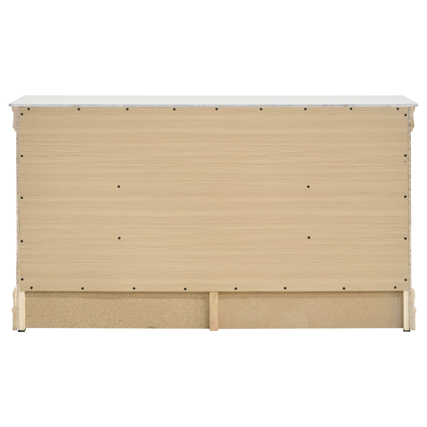 Louis Philippe 6-drawer Dresser White