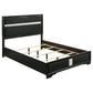 Miranda 54-inch Upholstered Eastern King Panel Bed Black