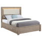 Kenora 56-inch California King LED Storage Bed Barley Brown