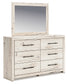 Lawroy Full Panel Storage Bed with Mirrored Dresser