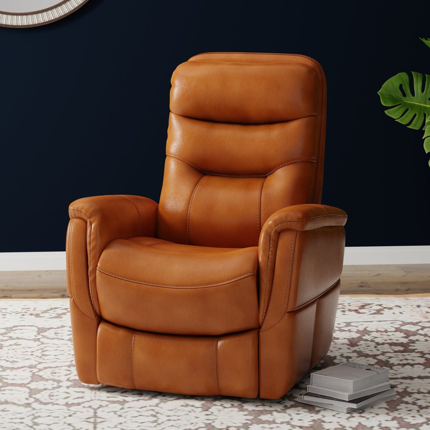 GEMINI - BUTTERSCOTCH MANUAL SWIVEL GLIDER RECLINER