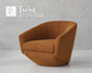 THE TWIST - ELISE RUST ACCENT SWIVEL CHAIR