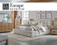 ESCAPE QUEEN UPHOLSTERED BED - FLUFFY RIVER ROCK