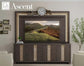 ASCENT 90 IN. TV CONSOLE WITH HUTCH AND BACK PANEL